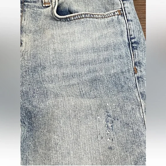 Zara Basic Jeans Women's Sz 4 Denim Z1975 Ankle Cuffed Mid Rise Straight Leg - Picture 8 of 16